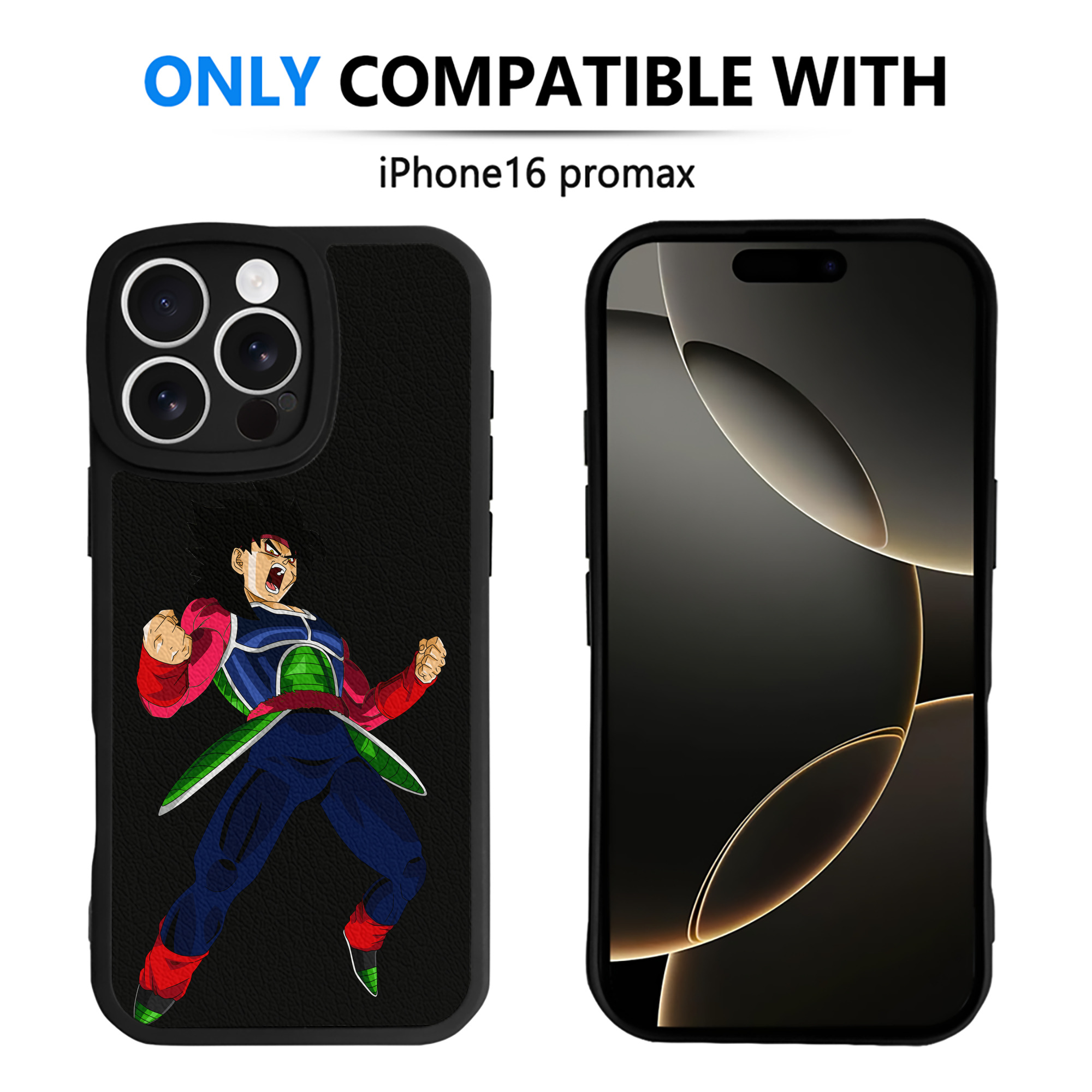 （画像用） ドラゴンボール バーダック DRAGON BALL Burdock 【iPhone 16シリーズ対応】シリコンスマホケース（レザー調） 材質：シリコン